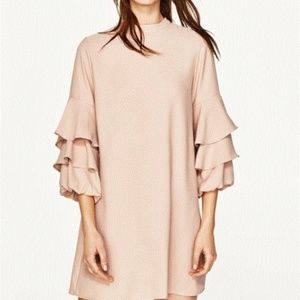Zara Dress with Frill Sleeves